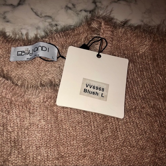 Ebby & I Australian Design Blush Fuzzy Sweater - Picture 7 of 9